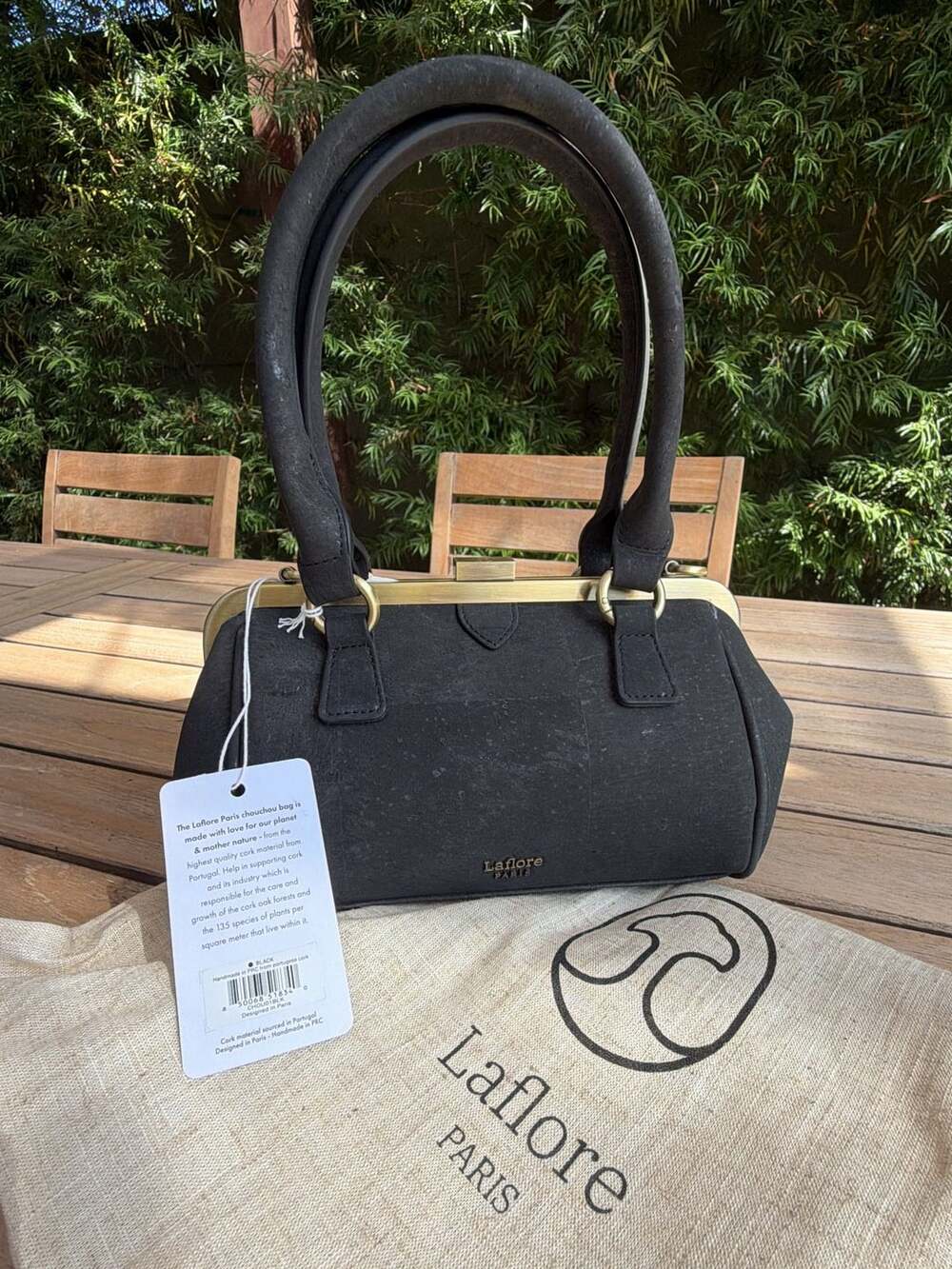 Laflore Paris Chouchou Bag Black Cork